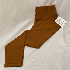 Lululemon Align HR Pant 28" In COPB Copper Brown NWT Nulu Fabric Size 16